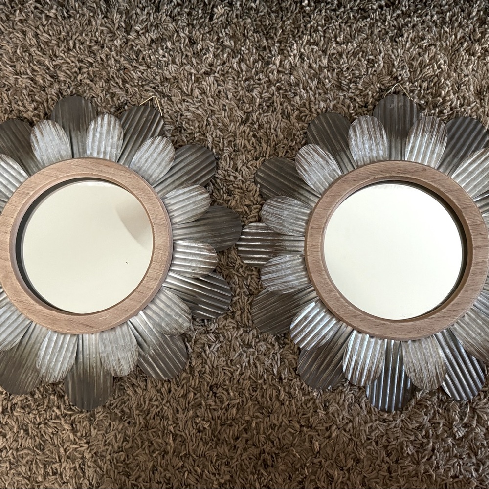 Farmhouse rustic mirror wall decor